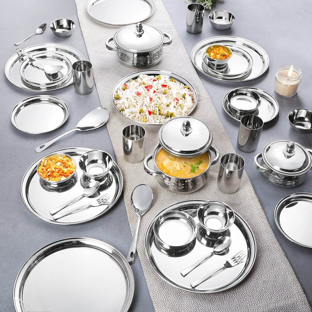 Steelcraft 22 Gauge 51 Pcs Premium Dinner Set_AMB_1